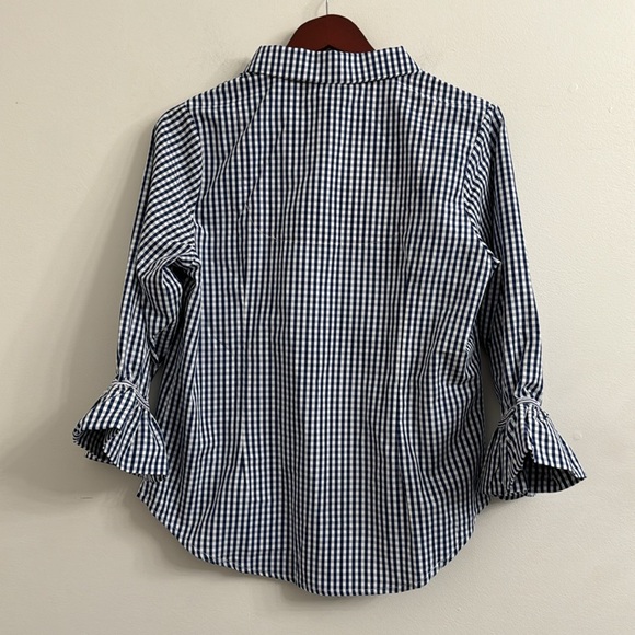 Gretchen Scott Priss Blouse - Gingham L - Picture 8 of 11